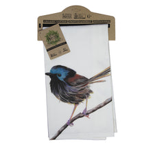 Load image into Gallery viewer, Blue Wren Tea Towel
