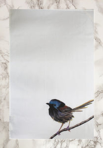 Blue Wren Tea Towel